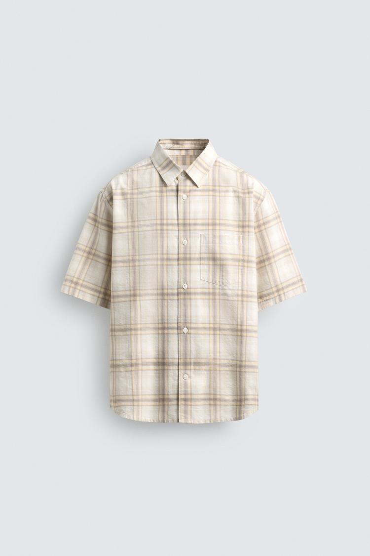 ZARA REGULAR FIT CHECK SHIRT