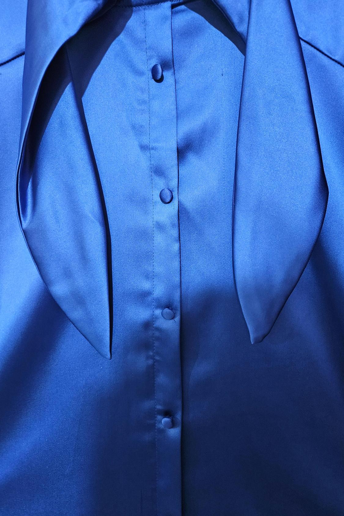 SATIN DRESS WITH TIE DETAIL - Image 4