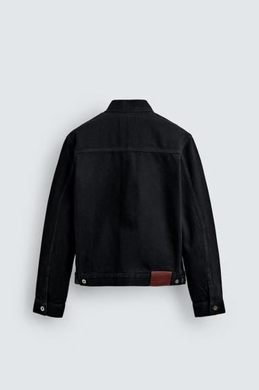 Zara BASIC DENIM JACKET - Black