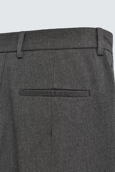 PLEATED WIDE-LEG TROUSERS - Grey by Zara - Image 9