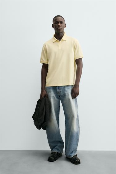 POLO ESTRUCTURA PIQUÉ - Amarillo de Zara - Imagen 0