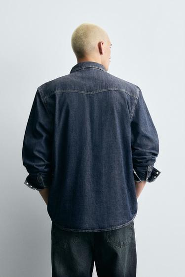 WESTERN DENIM SHIRT - Blue by Zara - Image 2