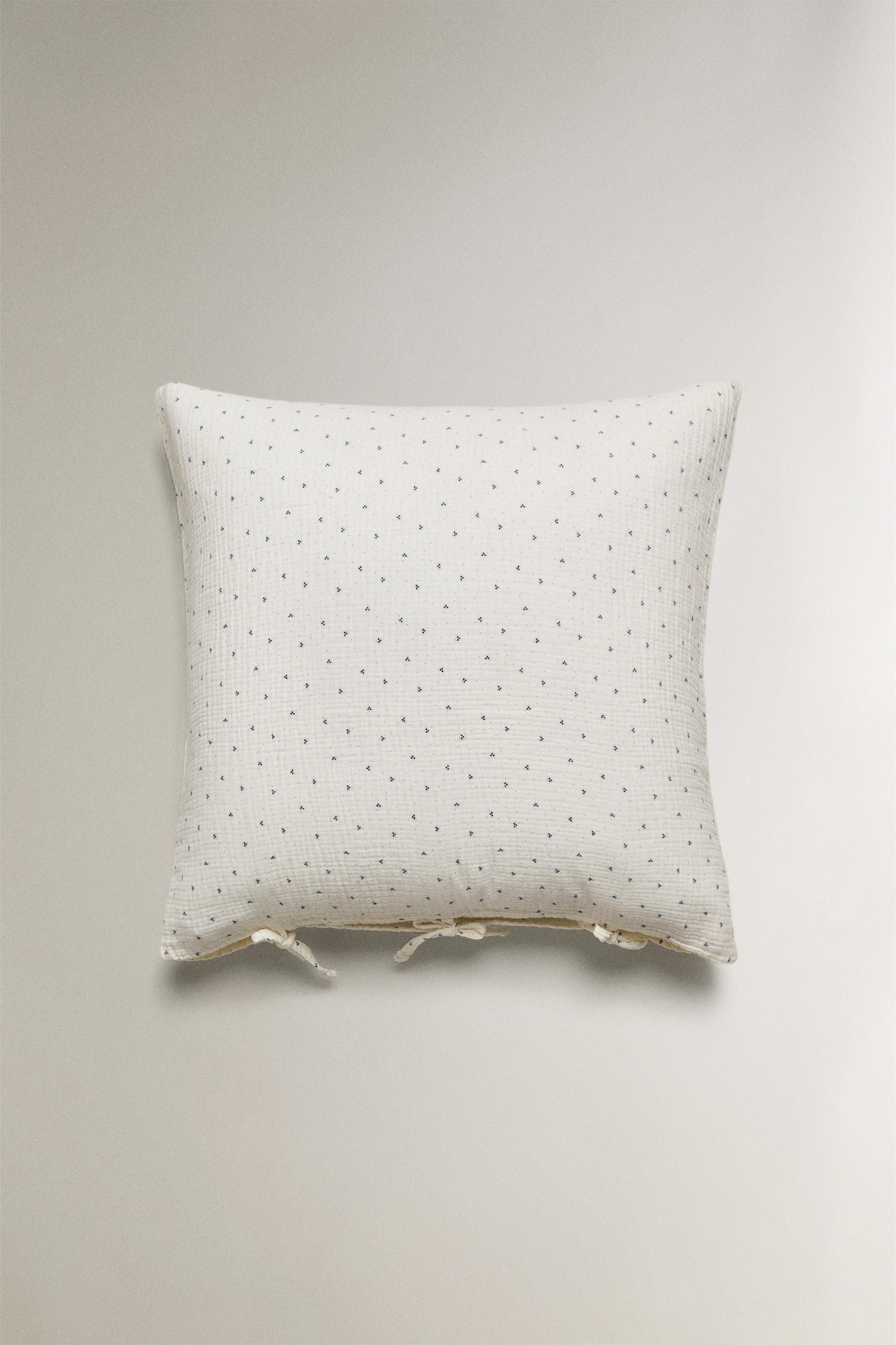 KIDS' COTTON POLKA DOT PILLOWCASE