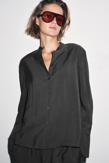 CHEMISE FLUIDE ZW COLLECTION - Plomb de Zara - Image 3