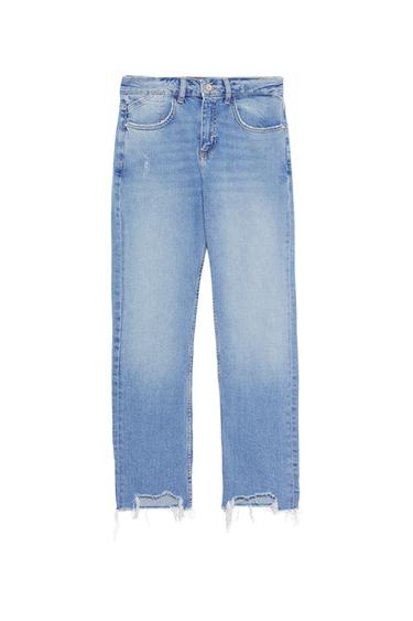 Z1975 FRAYED HEM JEANS