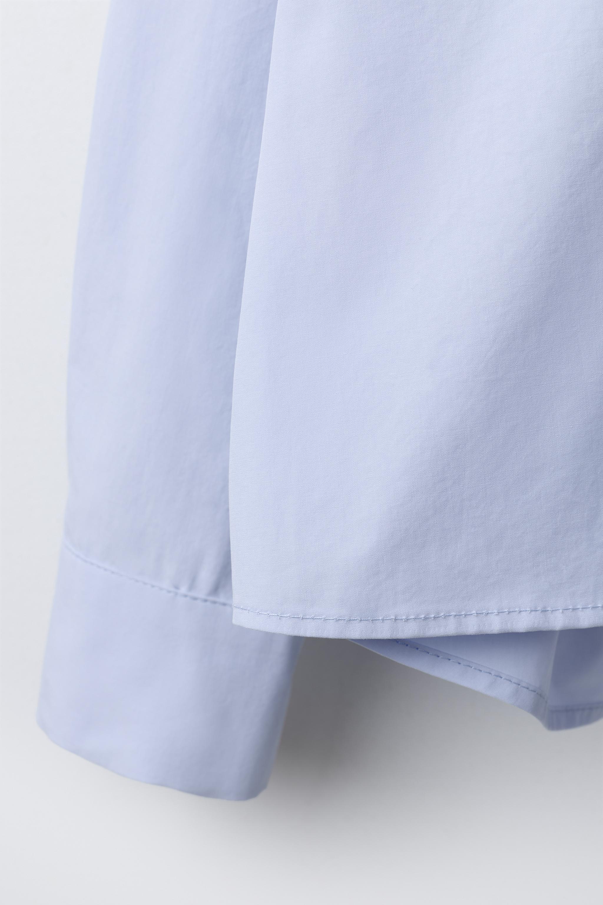 CHEMISE EN POPELINE À POCHE