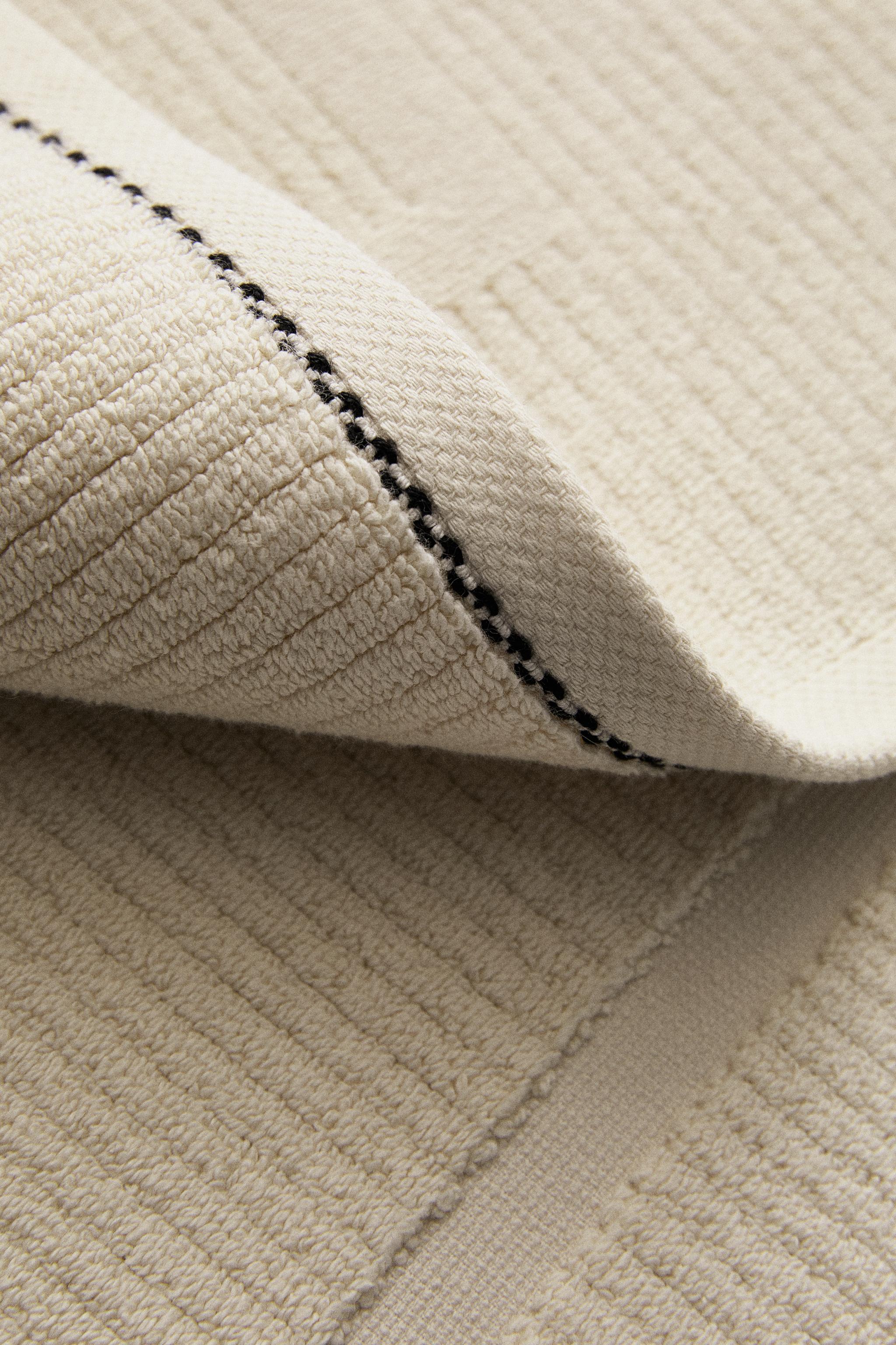 RIBBED TEXTURED BATH MAT