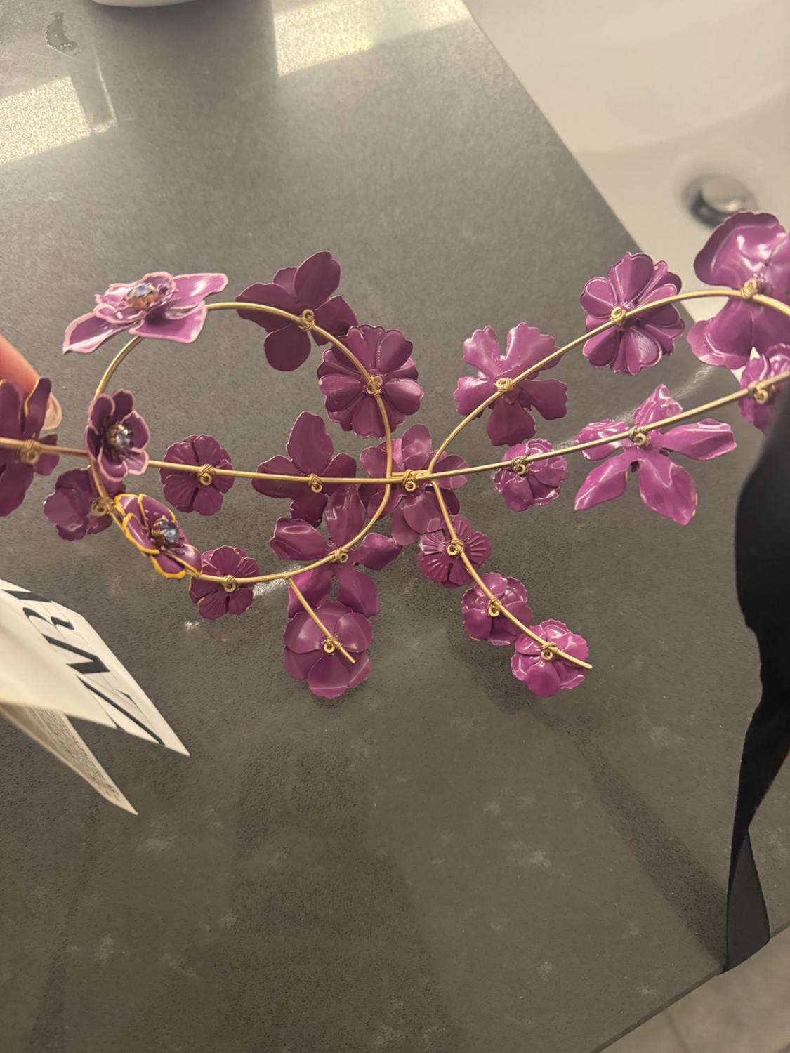 SPARKLY FLORAL HEADBAND - Image 2