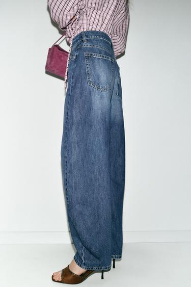 JEAN Z1975 BARREL TAILLE HAUTE - Bleu moyen de Zara - Image 3