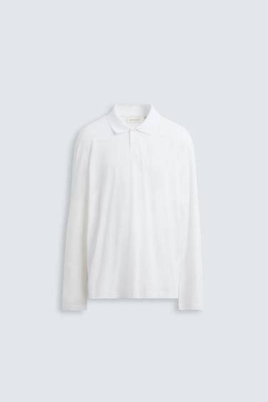 LIGHTWEIGHT COTTON POLO SHIRT - White by Zara