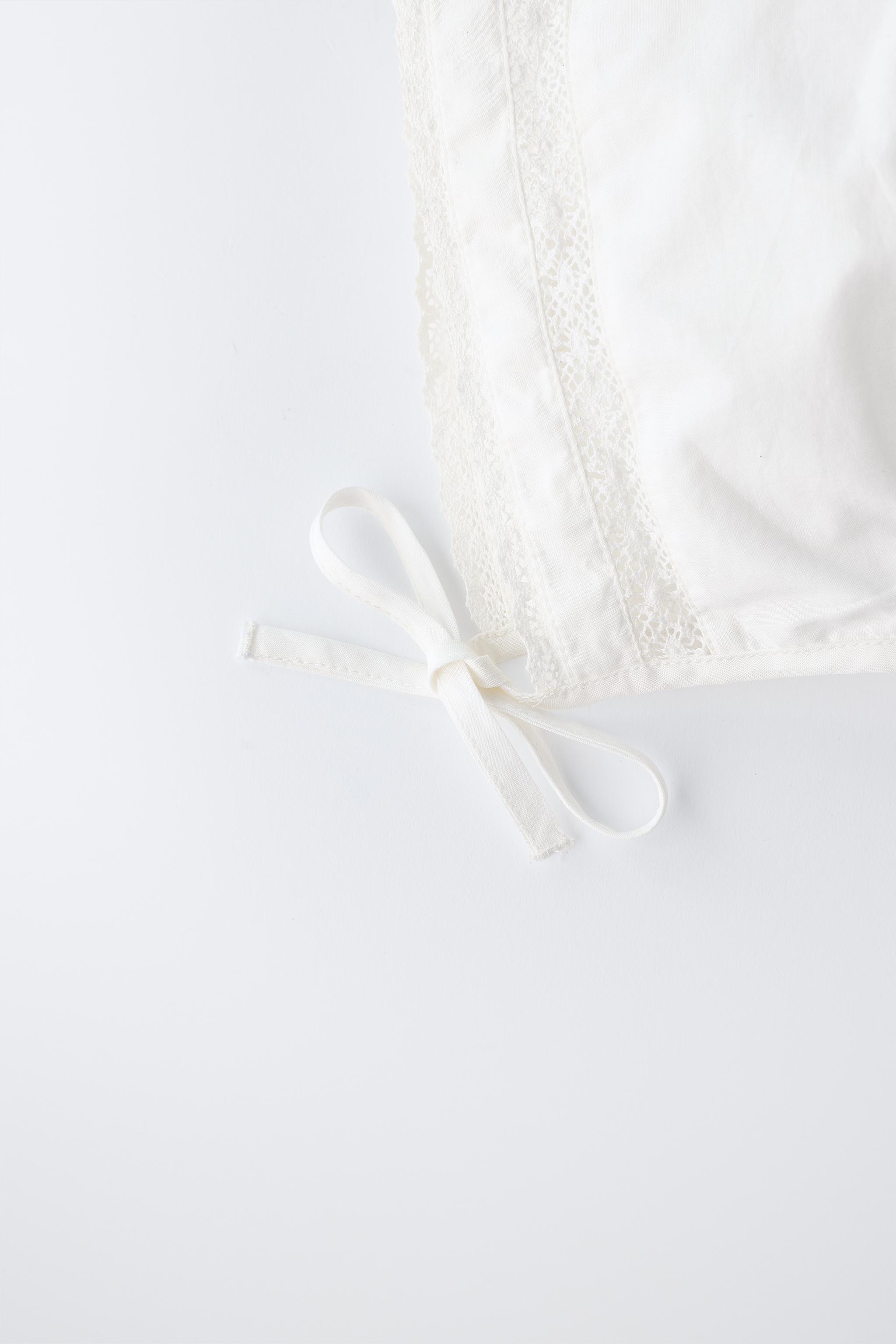 レースボンネット - ホワイト | ZARA Japan / 日本