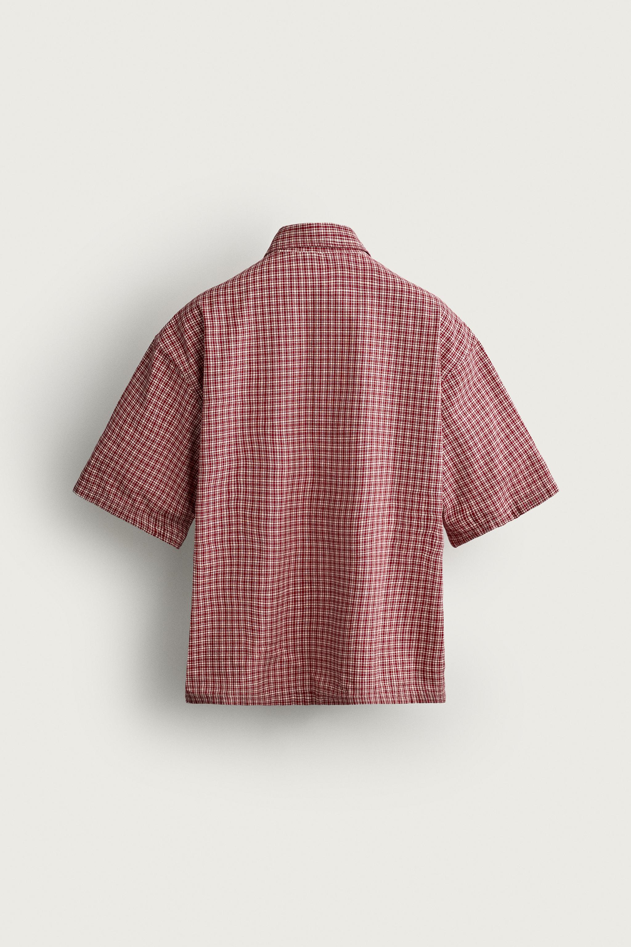 RELAXED FIT PLAID SHIRT