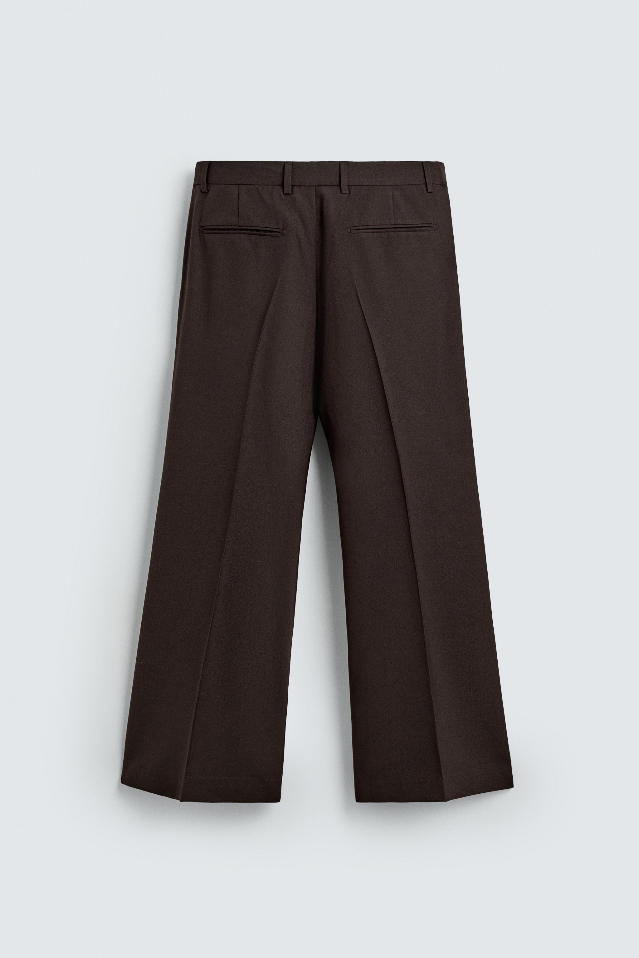 FLARE FIT SUIT PANTS WITH WOOL
