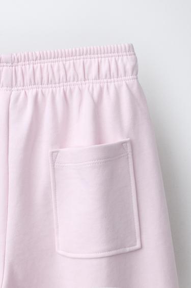 WIDE-LEG INTERLOCK TROUSERS - Pink by Zara - Image 3