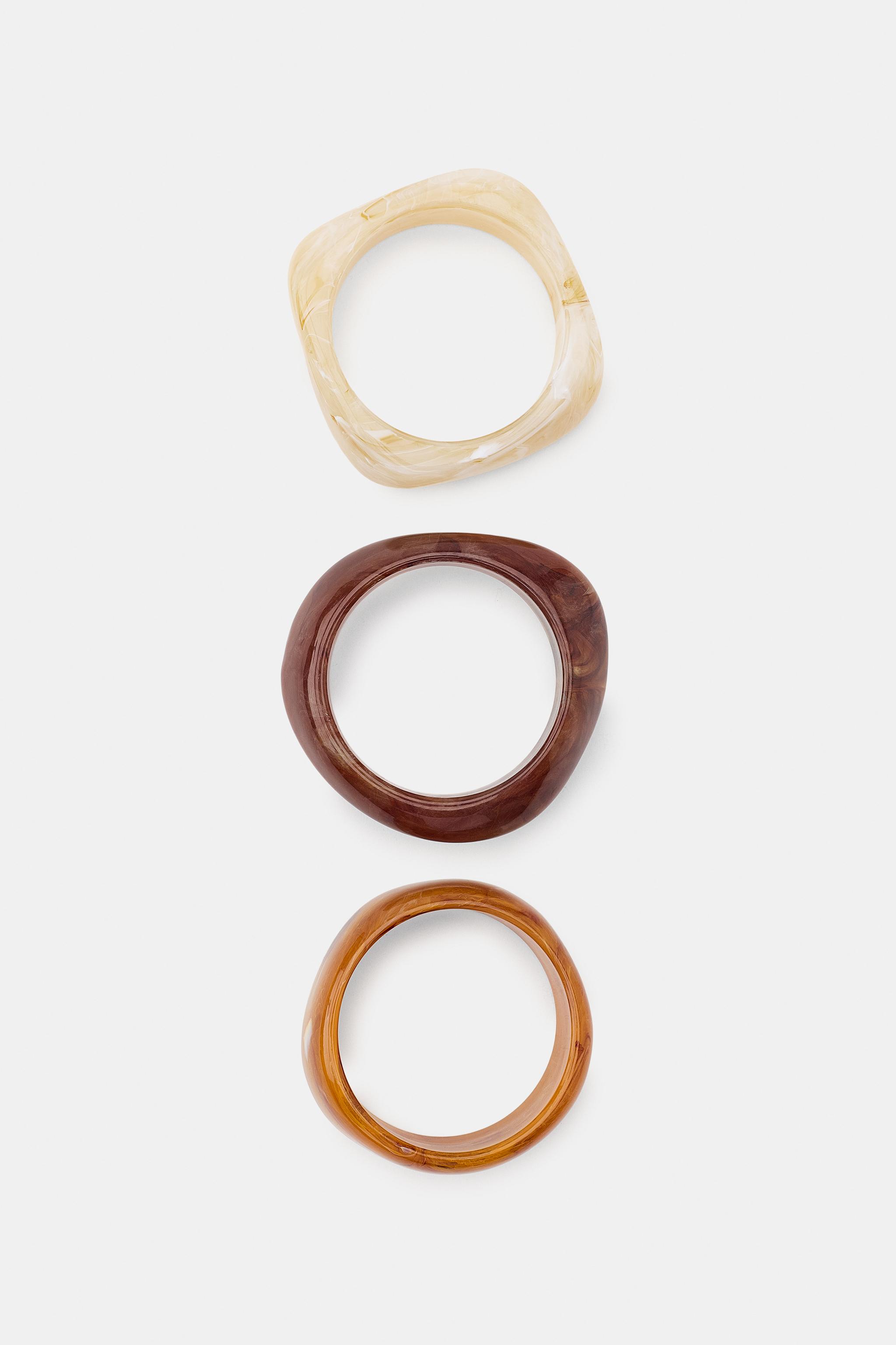 LOT DE 3 BRACELETS EN RÉSINE