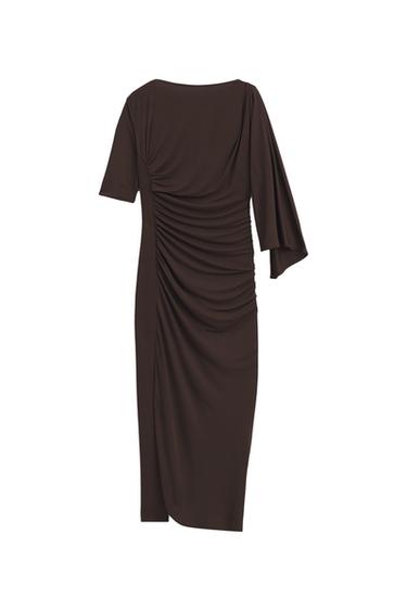 LIMITED EDITION DRAPED MIDI DRESS