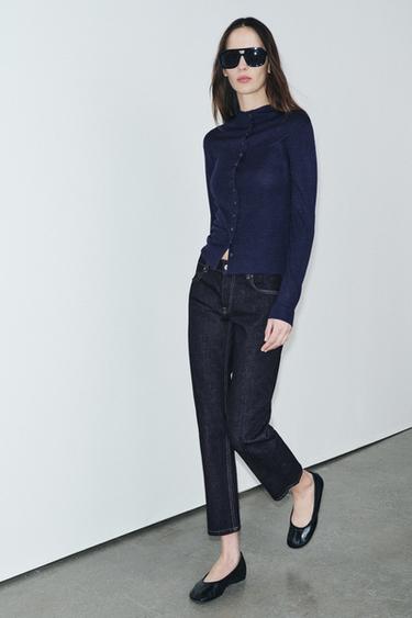 JEANS ZW COLLECTION CIGARRETE TIRO MEDIO - Azul de Zara