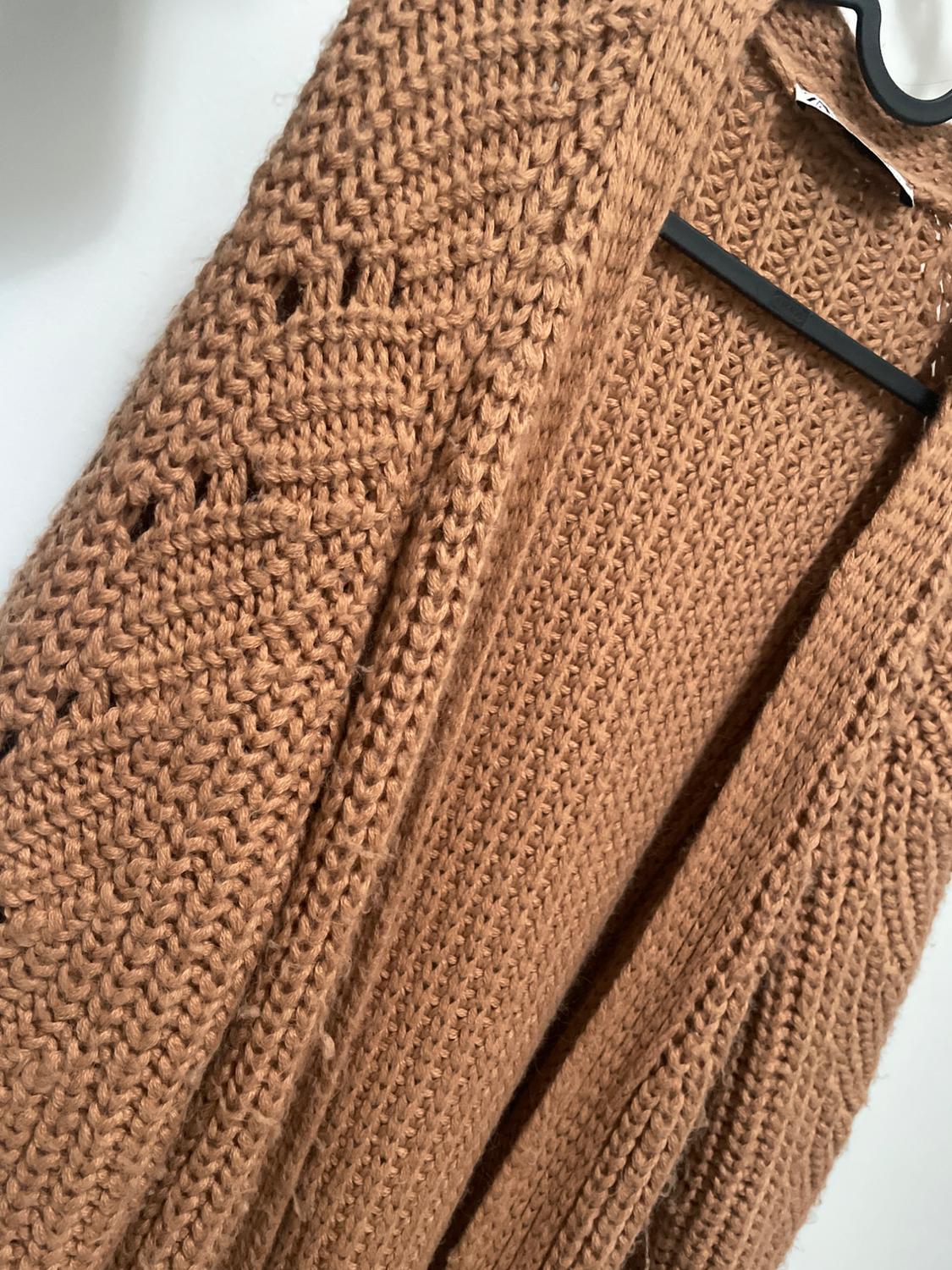 LONG OPEN-KNIT CARDIGAN - Image 3