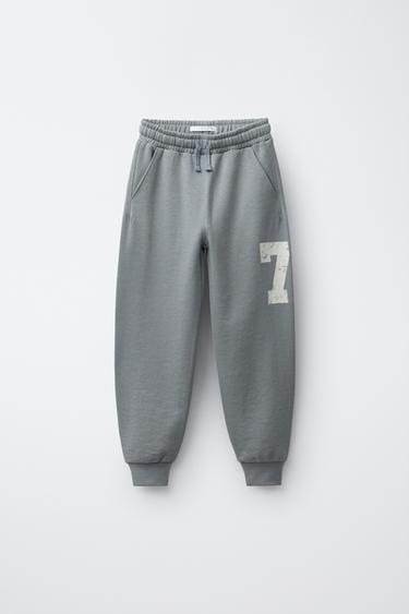JOGGINGHOSE – NUMMER - Grau / Rostbraun von Zara