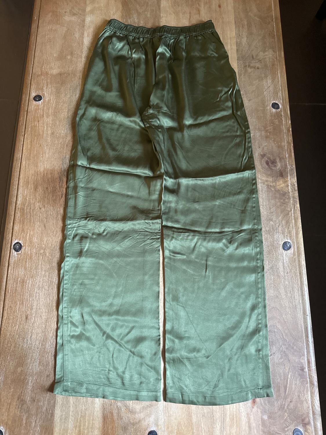 FLOWING SATIN-FINISH TROUSERS - Image 2