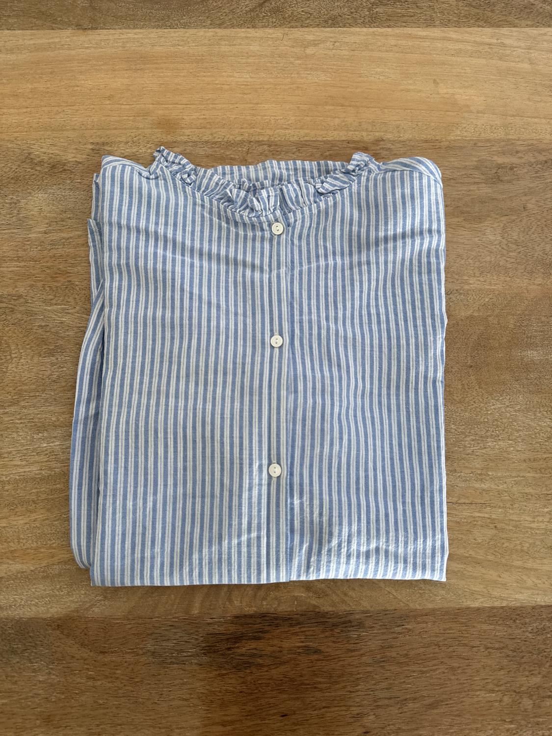 STRIPED PUFF SLEEVE SHIRT - Image 4
