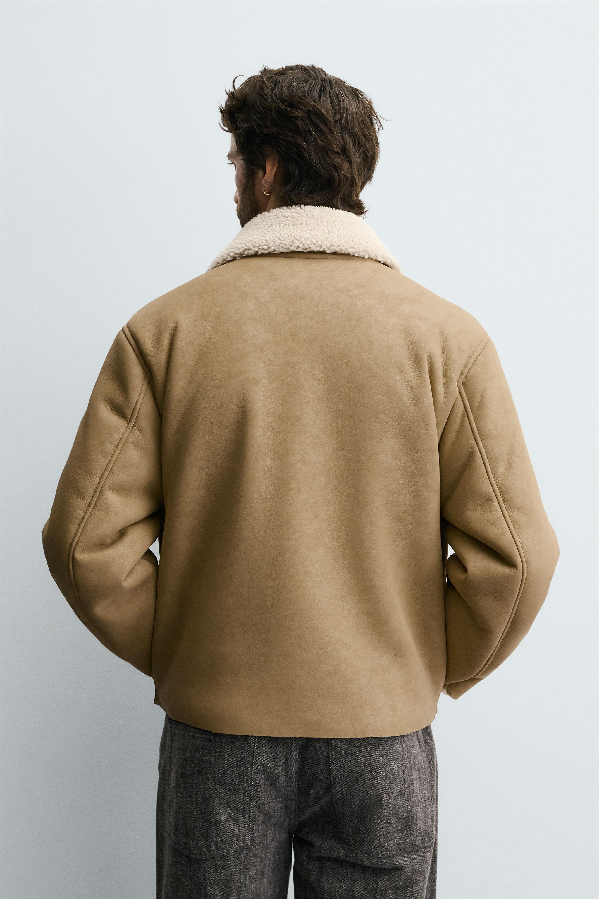 BLOUSON EN MATIÈRE SYNTHÉTIQUE DOUBLE FACE