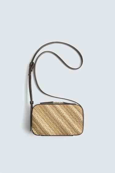 WOVEN CROSSBODY BAG - Brown by Zara