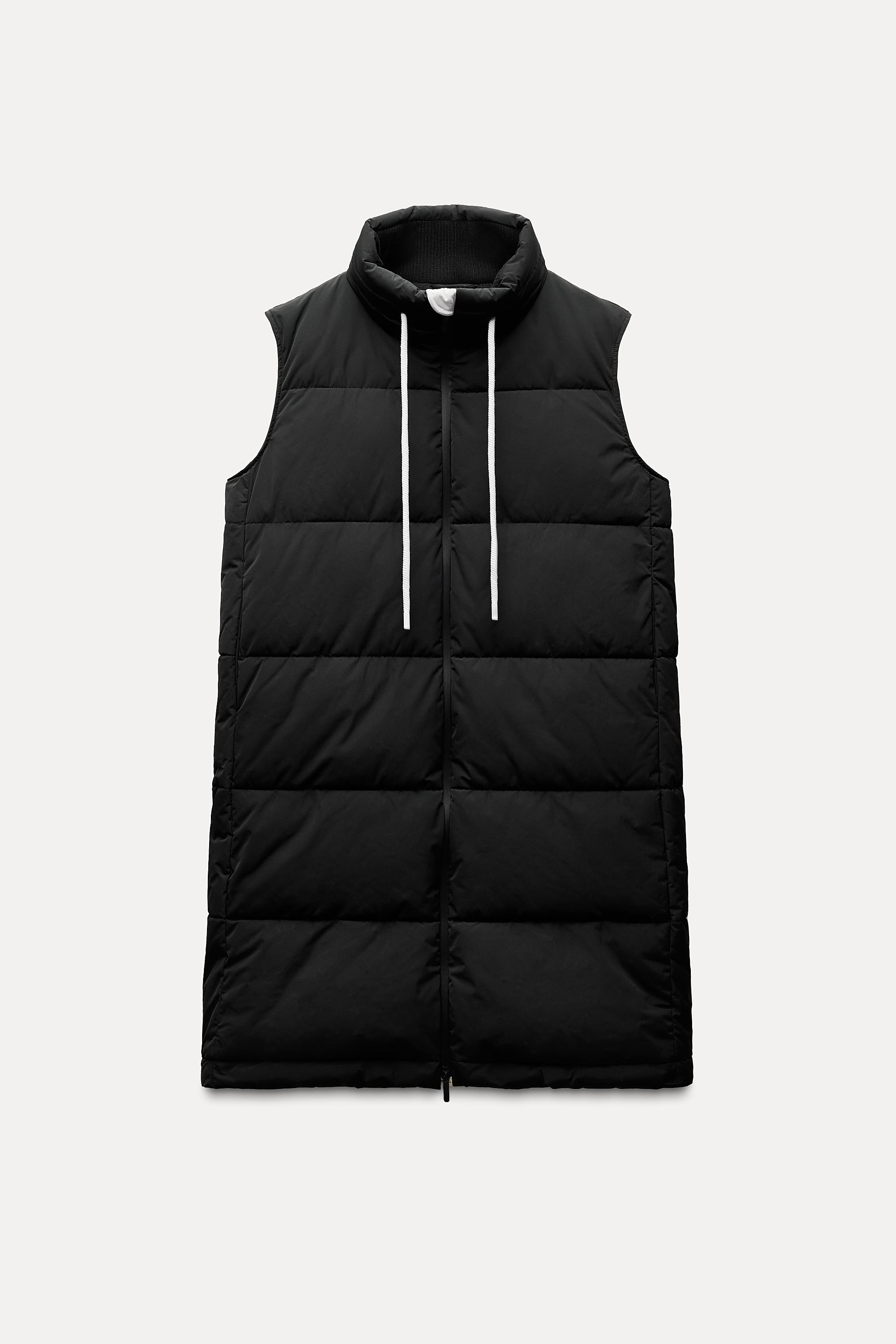 Moda Chaleco Negro Acolchado Zara Zw Collection Zara Chaleco