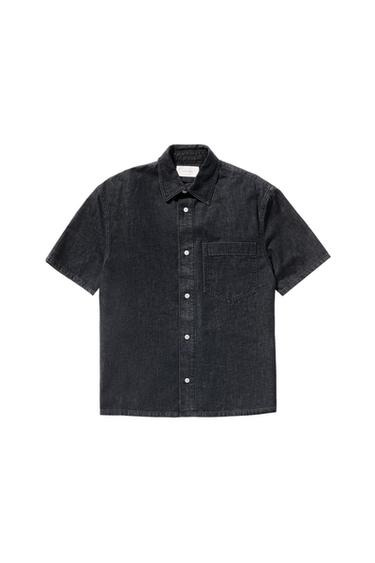COTTON-HEMP DENIM SHIRT - Indigo by Zara