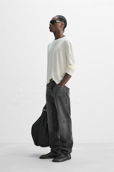 LIMITED EDITION LYOCELL T-SHIRT - Oyster-white by Zara - Image 3