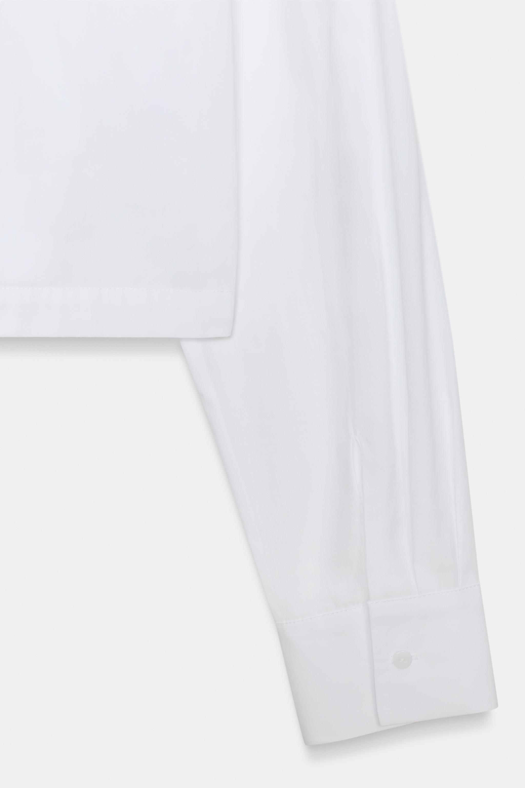 CROPPED POPLIN SHIRT