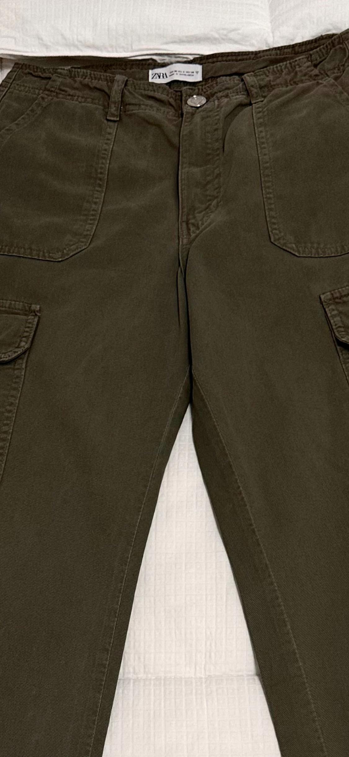 TRF STRAIGHT LEG CARGO PANTS WITH A HIGH WAIST - Image 4