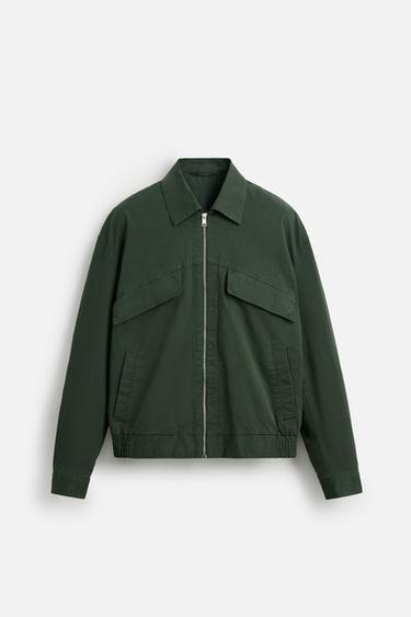 LIGHTWEIGHT JACKET WITH POCKETS - Green by Zara - Image 6