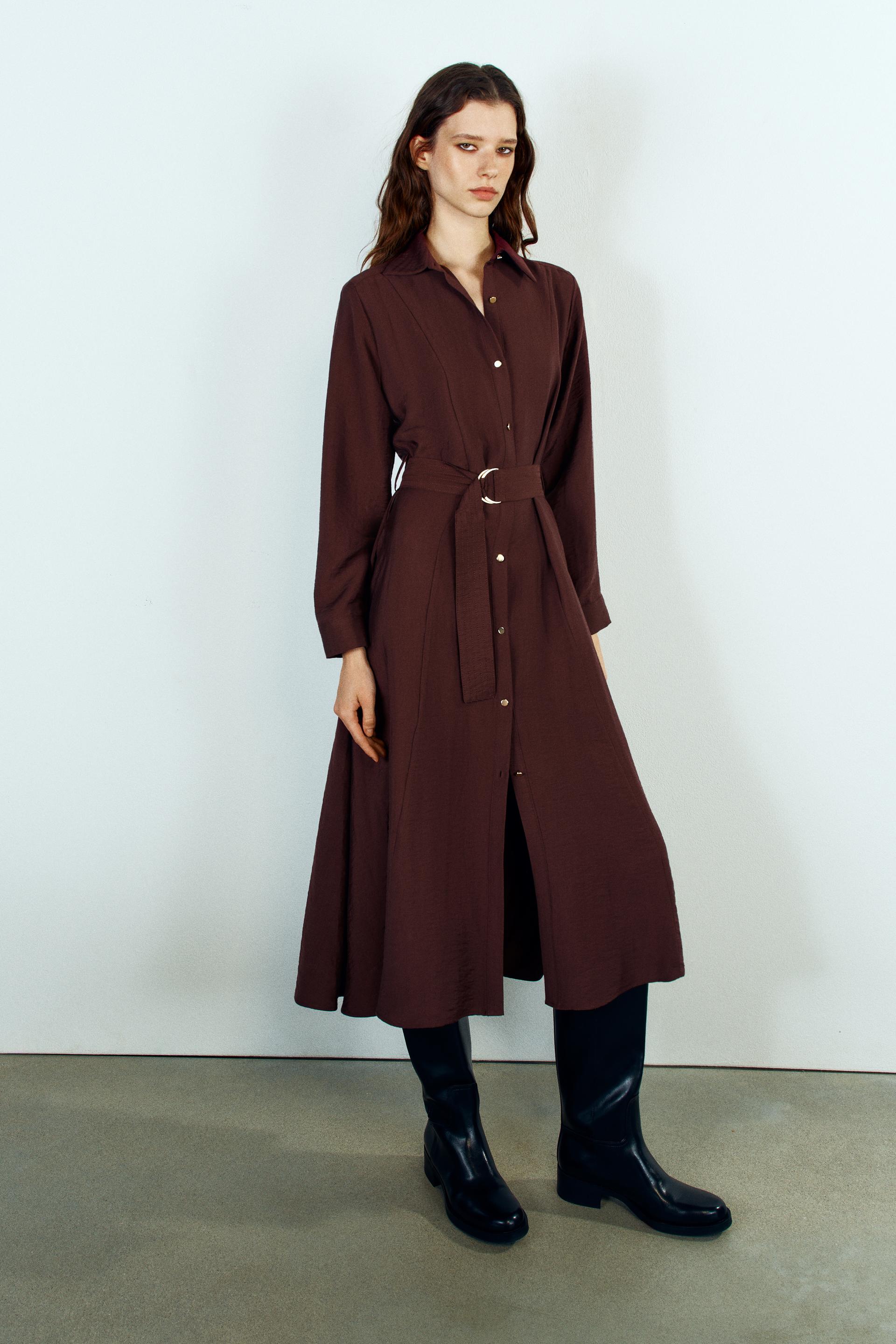 BELTED SHIRT DRESS - angle 1