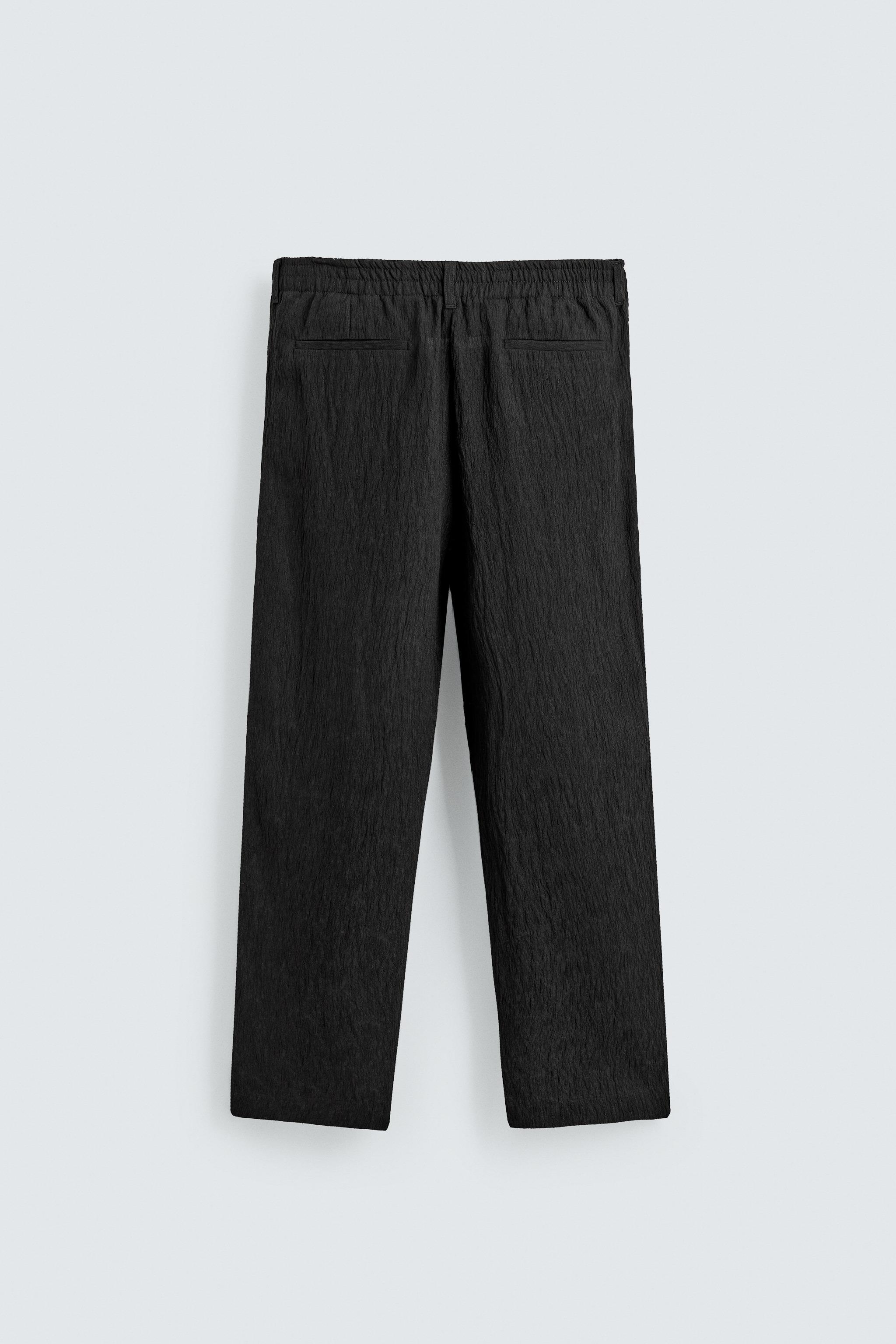 PANTALON REGULAR FIT À STRUCTURE IRRÉGULIÈRE