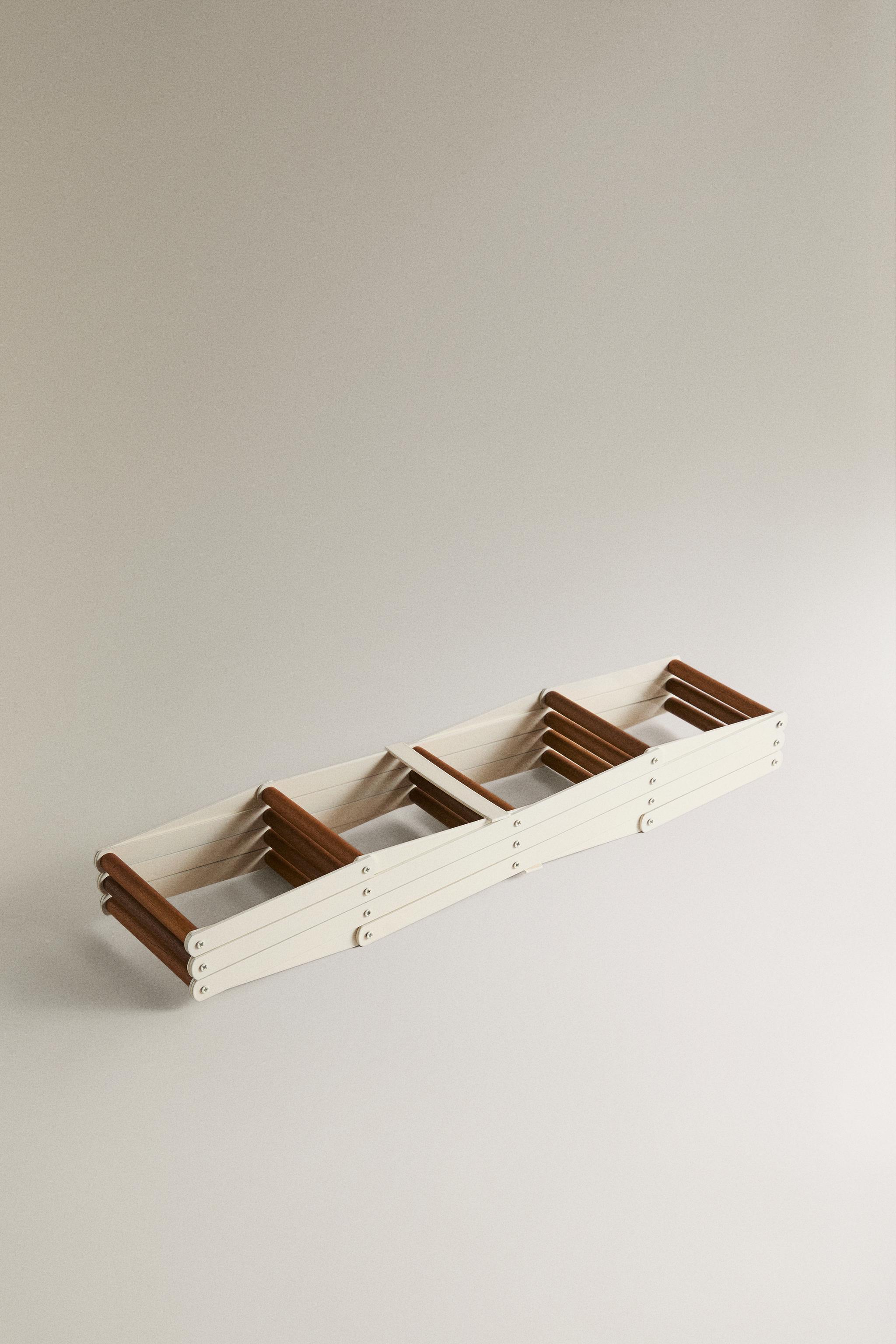 PORTE-BOUTEILLES EN FER ET BOIS