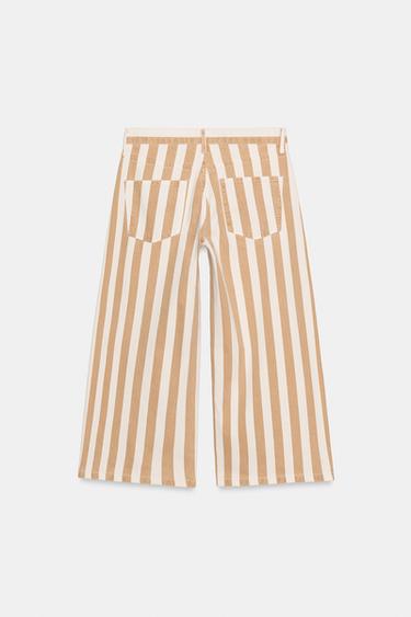 ZW COLLECTION STRIPED CULOTTES - Mid-ecru by Zara - Image 5
