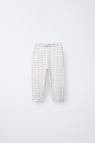 CHERRY POINTELLE LEGGINGS - Light ecru by Zara