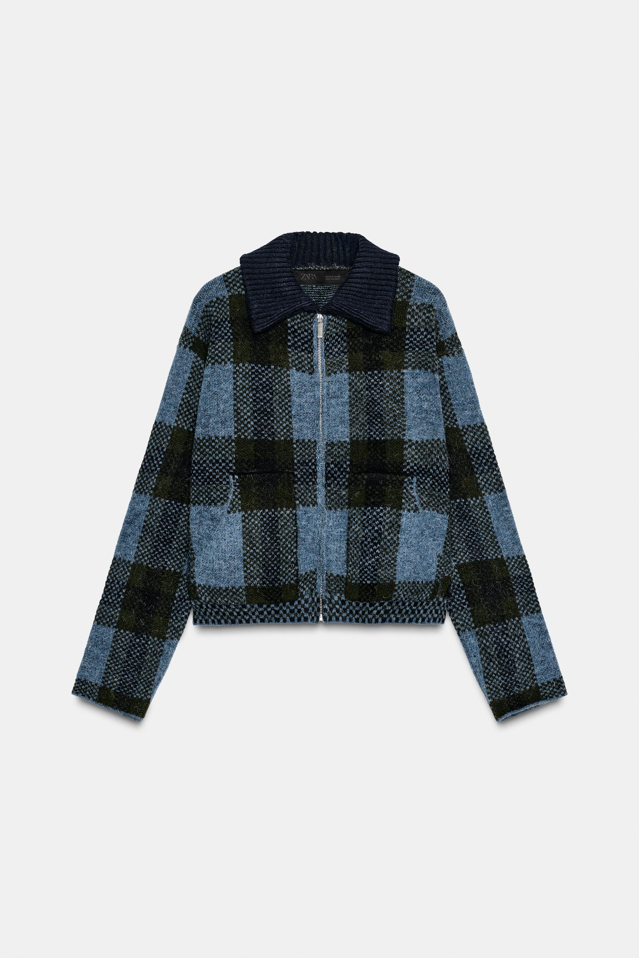 PLAID KNIT BOMBER JACKET - Multicolored | ZARA United States