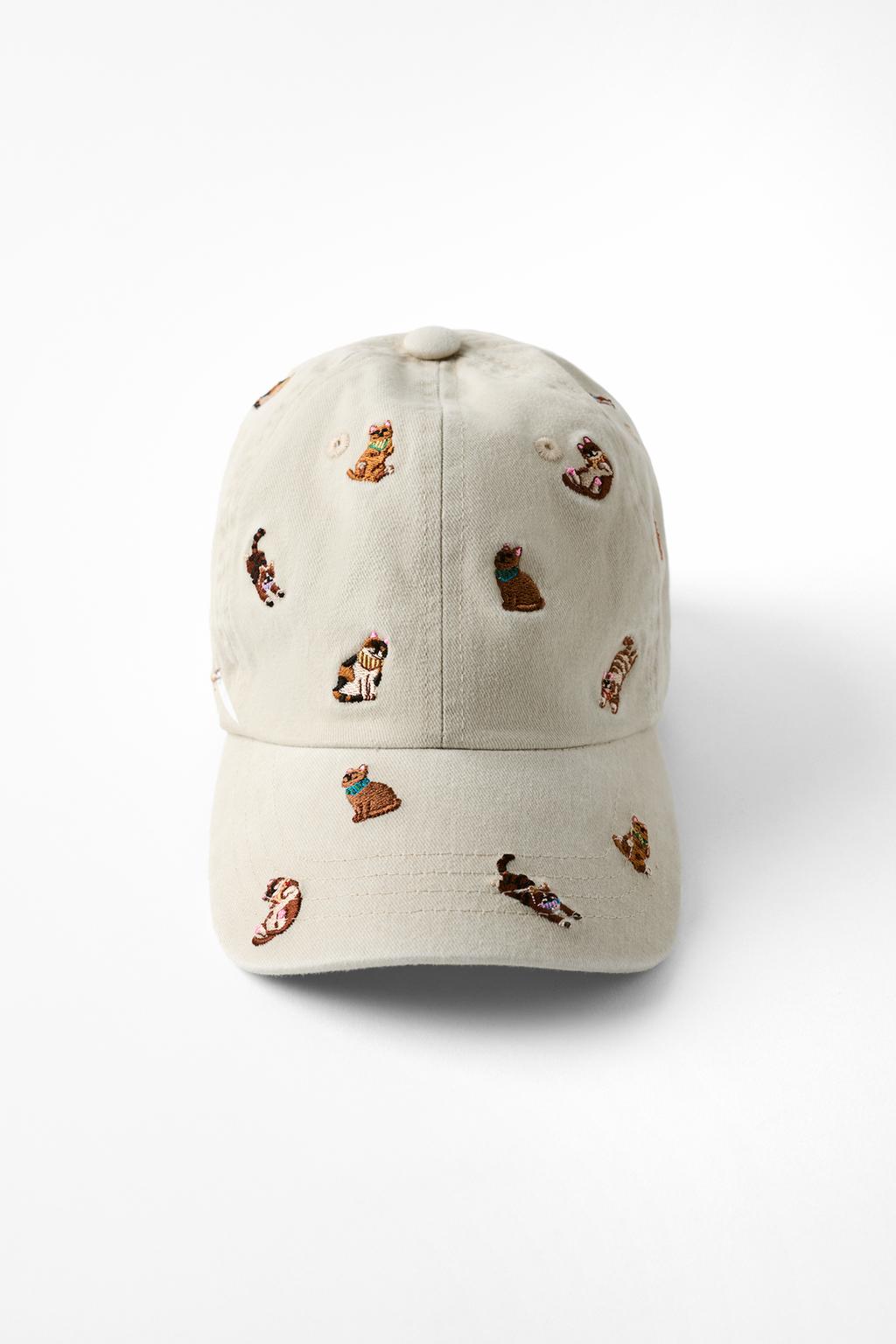 CAT EMBROIDERY TWILL CAP