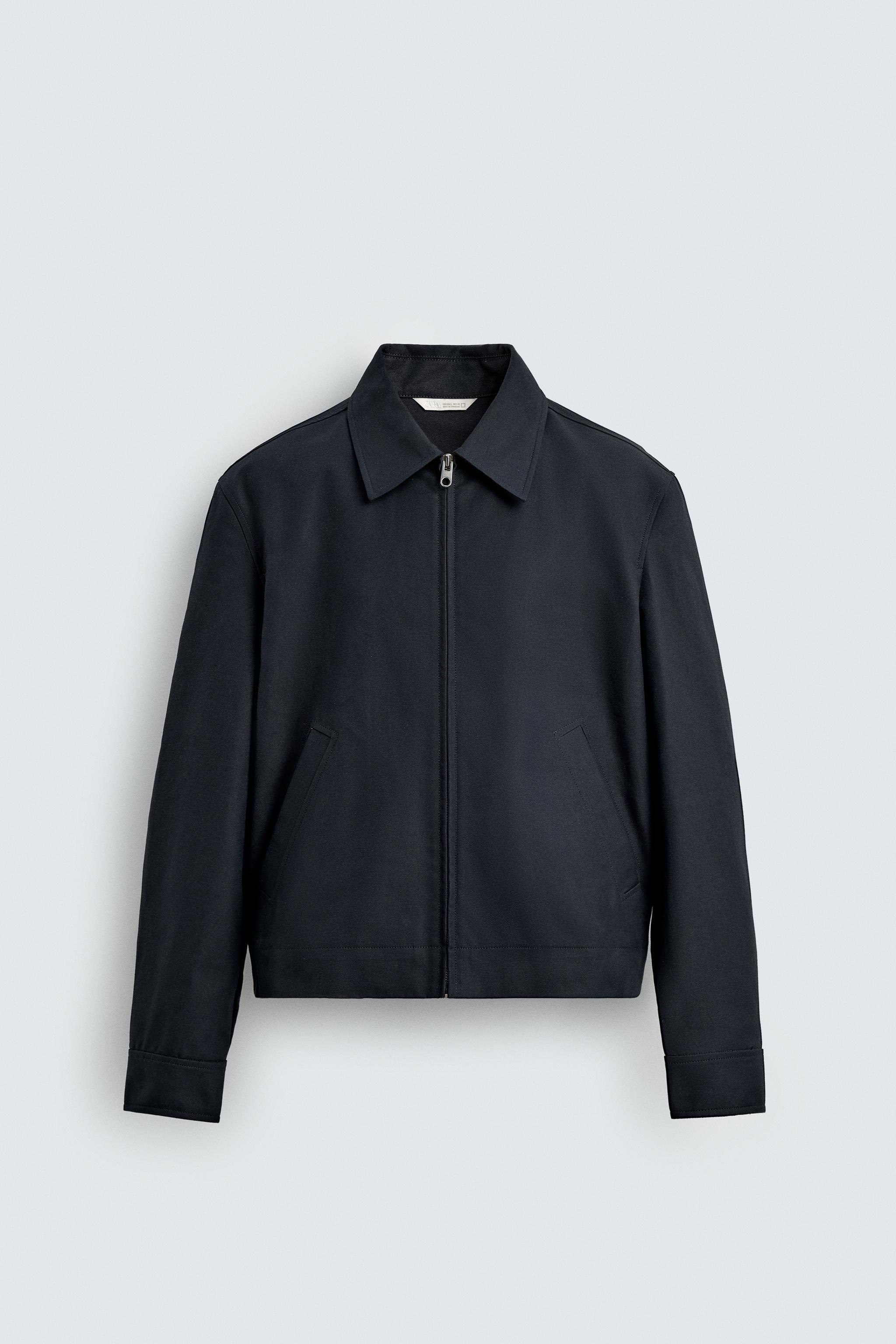ZARA クロップドジャケット ネイビー ZARA 新品 フラップクロップドジャケット - メルカリ