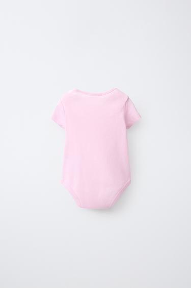 3-PACK OF CIRCUS PRINT BODYSUITS - Pink / White by Zara - Image 2
