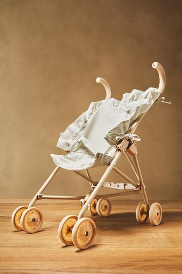 CHILDREN’S DOLL PUSHCHAIR - Cream by Zara - Image 1