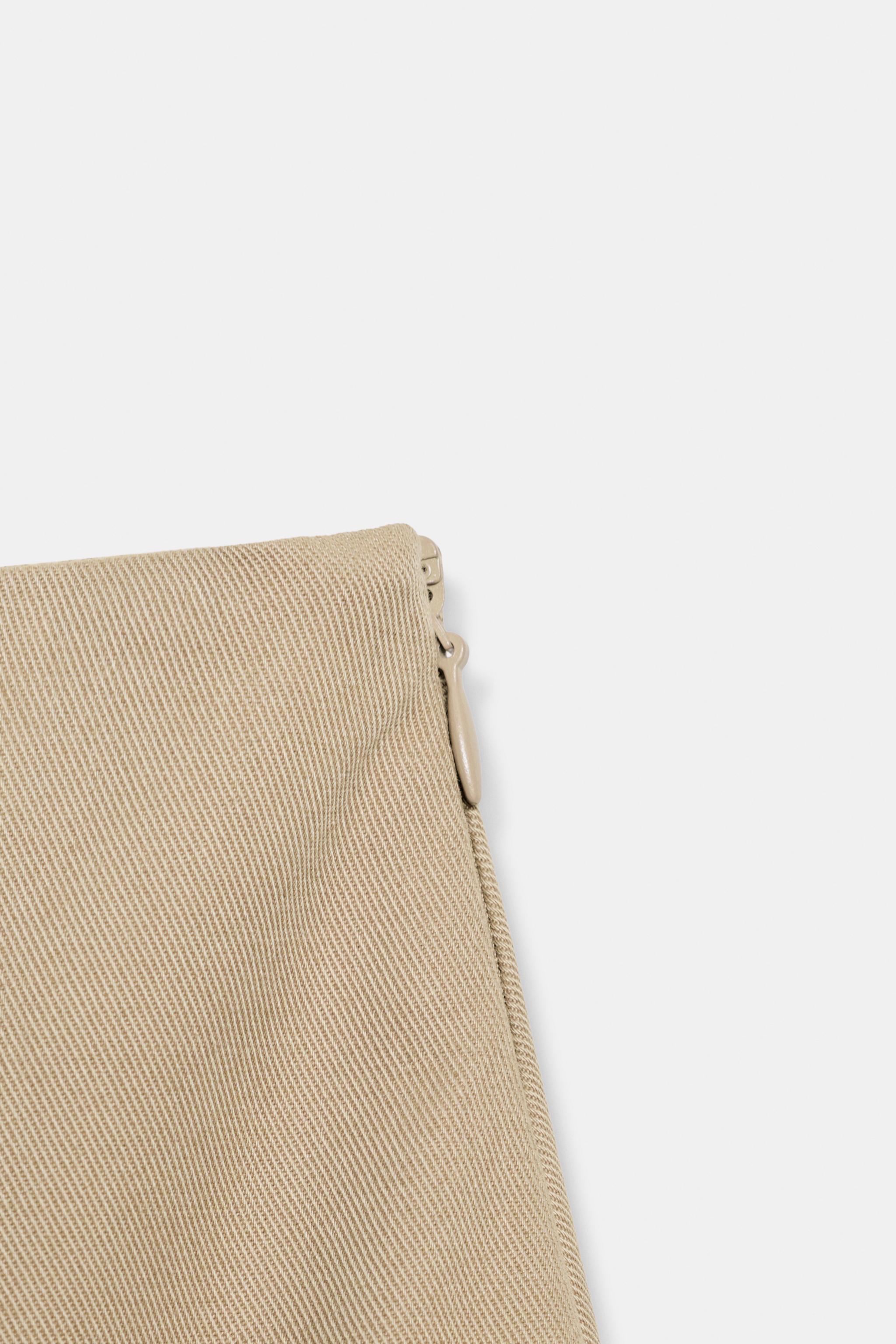 Zara ZW COLLECTION PİLİLİ MİDİ ETEK görsel 8