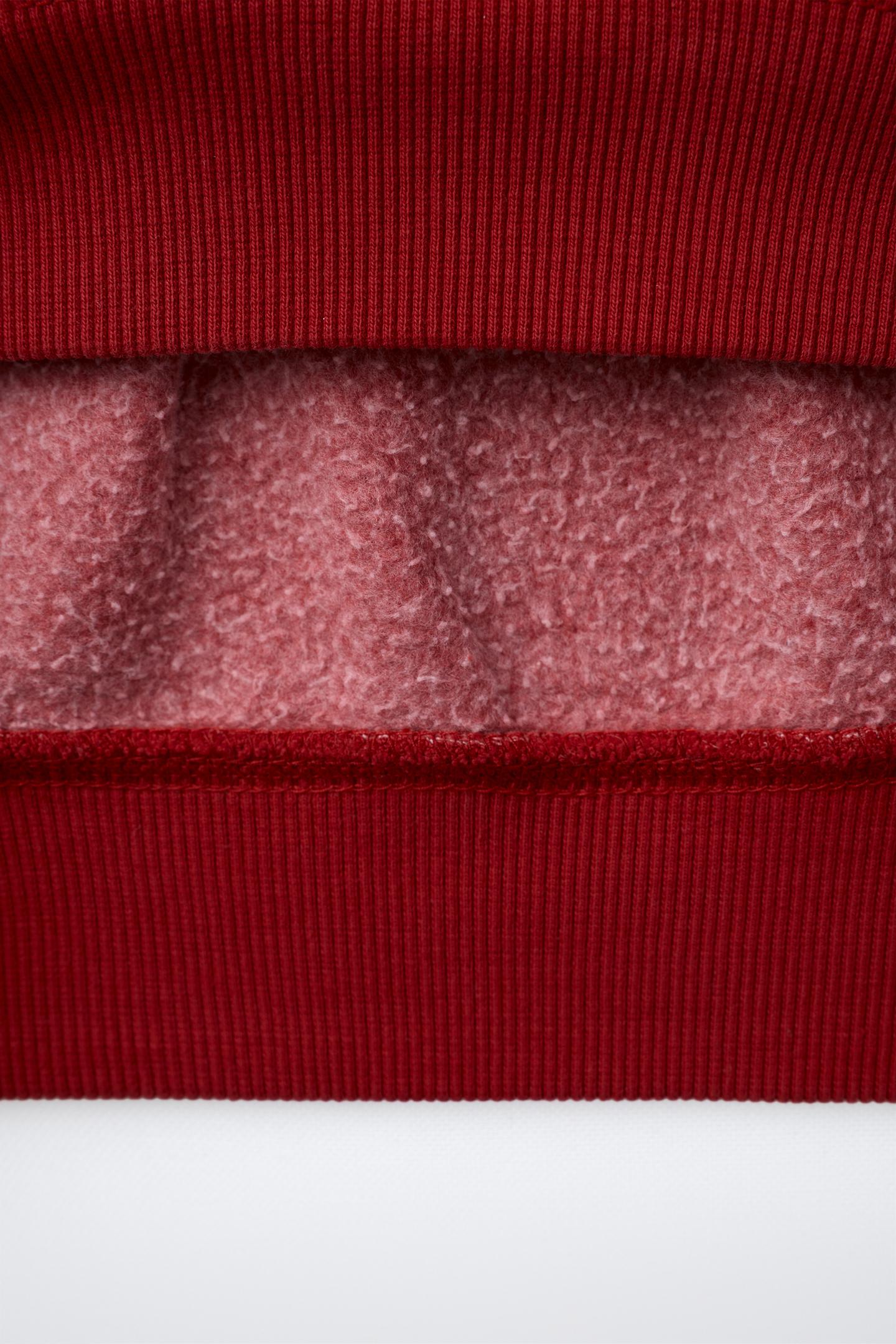 Детская толстовка Zara Polo Collar Pocket, цвет: Красный — фото 4