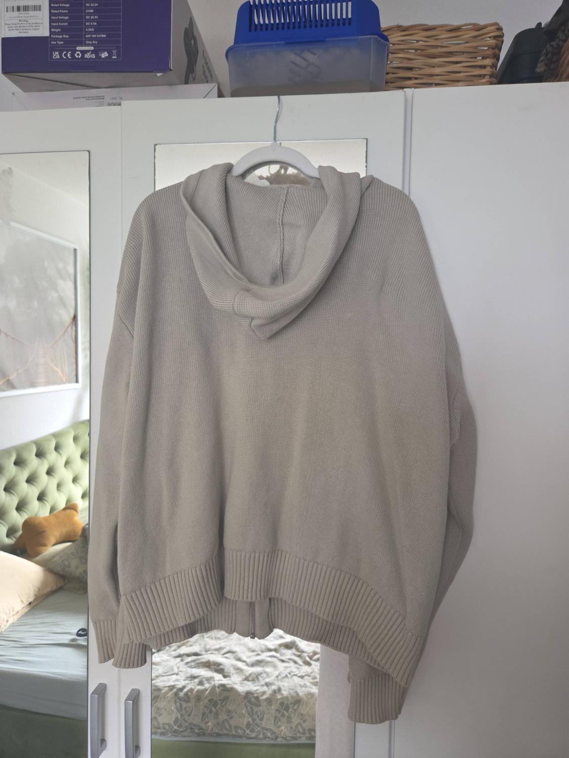 KNIT CARDIGAN WITH HOOD - Image 2