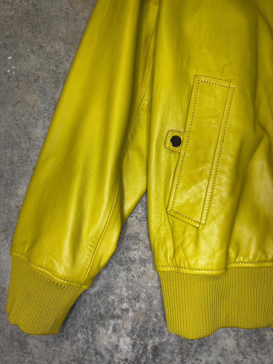 LEATHER BOMBER JACKET - Image 4