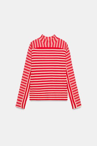 JERSEY CON LANA RAYAS - rayas de Zara
