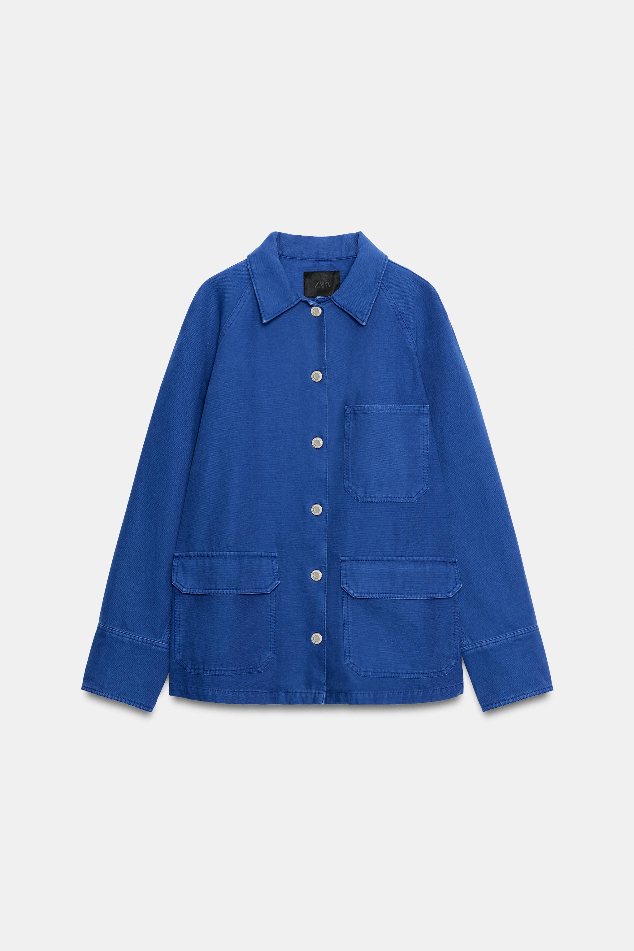 ZW COLLECTION DENIM JACKET — Cobalt