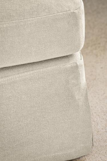 Zara FOOTSTOOL 01 - Light beige